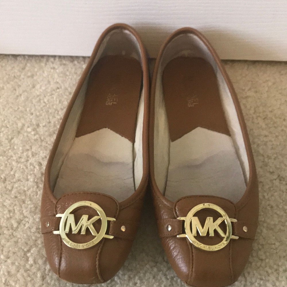 Michael Kors brown flats, size 8.5